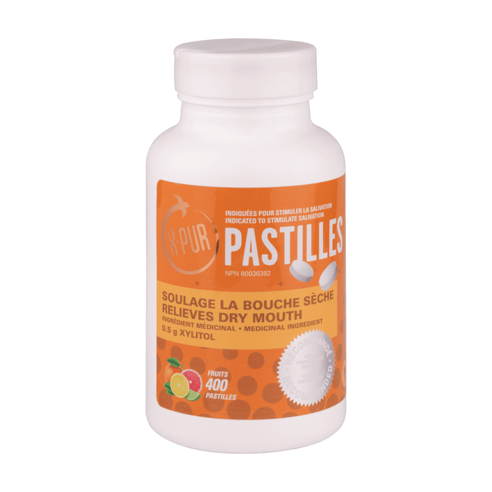 X-PUR Pastilles 100% Xylitol - Large Bottles - Oral Science