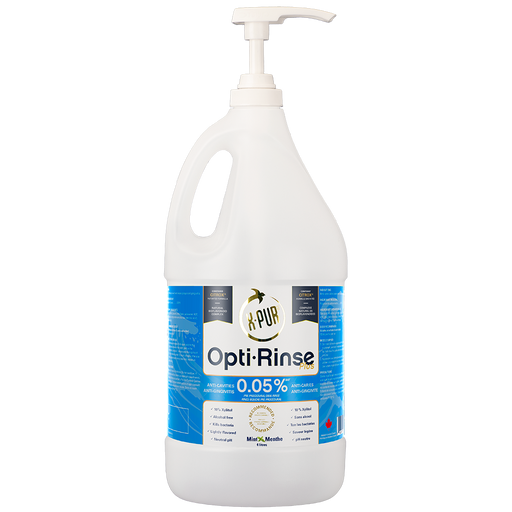 X-PUR Opti-Rinse Plus 0.05% Mint — Pre-Procedural 4 Litre Format - Oral Science